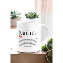 Hediye360 Kadınlar Günü Kadın Lugatçe Beyaz Kupa