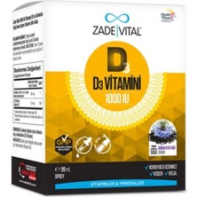 Zade Vital D3 Vitamini 1000 Iu Sprey 20 ml