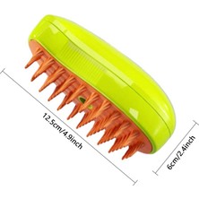Fairy Choice Pet Buharlı Fırça 3 In1 Buharlı Kedi Fırçası Dökülme Için Pet Steamer Fırçası Masaj Için Çok Fonksiyonlu Pet Bakım Fırçası Pet Epilasyon Aracı Kediler ve Köpekler Için Tarak (Yeşil) (Yurt Dışından)