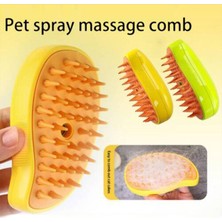 Fairy Choice Pet Buharlı Fırça 3 In1 Buharlı Kedi Fırçası Dökülme Için Pet Steamer Fırçası Masaj Için Çok Fonksiyonlu Pet Bakım Fırçası Pet Epilasyon Aracı Kediler ve Köpekler Için Tarak (Sarı) (Yurt Dışından)