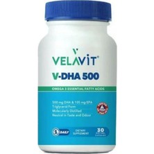 Velavit V-Dha 500 30 Yumuşak Jel Kapsül