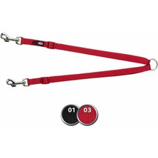 Trixie İki Köpek Gezdirme Tasması, XS-M:40-70cm Siyah