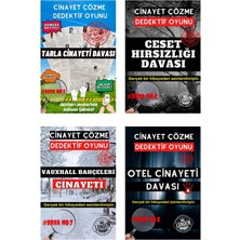 Gamebulance 11'li Paket Cinayet Çözme - Ekonomik Paket Dedektif Oyunu - Çözülmeyen Davalar - Katil Kim Oyunu