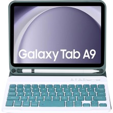 YKD Store Samsung Galaxy Tab A9 X110/X115 Için Klavye Pu Kılıf (Yurt Dışından)