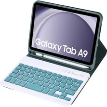 YKD Store Samsung Galaxy Tab A9 X110/X115 Için Klavye Pu Kılıf (Yurt Dışından)