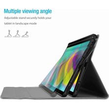 YKD Store Samsung Galaxy Tab A7 T500/T505 Için Klavye Deri Kılıf (Yurt Dışından)