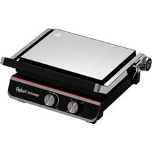 Relux RTM5200 2000W Izgara ve Tost Makinesi, 6 Dilim Kapasite, Döküm Plakalar