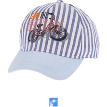 Kardelen Butik Denizli %100 Pamuk Erkek Çocukları Için Güneş  Şapkası  ( 4-8 Yaş ) ( Size 52 )