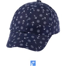 Kardelen Butik Denizli %100 Pamuk Erkek Çocuk Için Güneş Şapkası  ( 1-3 Yaş ) ( Size 48-50 )