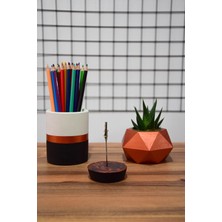 Paya Tasarım Ofis Seti Kalemlik Saksı Notluk Kaktüs