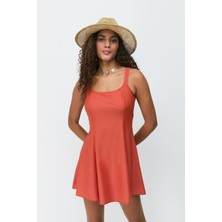 C&city Şortlu Elbise Mayo 7761 Tarçın