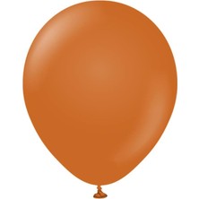 Parti Furyası Yanık Turuncu 10 Lu Retro Balon Set+Yanık Turuncu Retro Balon Doğum Günü Parti Süsleme