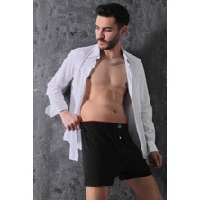 Elit Zümrüt Erkek Pamuklu Havlu Bel Boxer 6'lı Adet