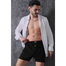 Elit Zümrüt Erkek Pamuklu Havlu Bel Boxer 6'lı Adet