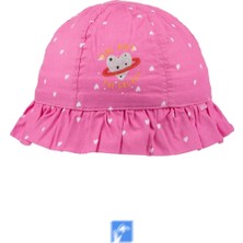 Kardelen Butik Denizli Pamuk Kız Çocuklar Için Güneş Şapkası ( 4-8 Yaş ) ( Size 52 )