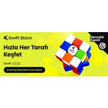 Swift Block 355S 3x3 Manyetik Rubik Küp Zeka Küpü 48 Mıknatıslı Profesyonel Hız Küp (Etiketsiz) Türkiye Resmi Satıcısı (GAN Üretimidir)