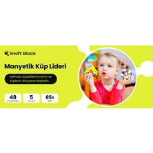 Swift Block 355S 3x3 Manyetik Rubik Küp Zeka Küpü 48 Mıknatıslı Profesyonel Hız Küp (Etiketsiz) Türkiye Resmi Satıcısı (GAN Üretimidir)