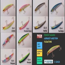 Ege Fish C-Gaga 110MM Floating 16 gr Maket Balık - 09 Kırmızı Kafa