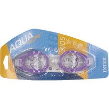 intex Inteks Aqua Flow Kids Yüzücü Gözlüğü 3-8 Yaş Mor