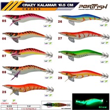 Port Fish Crazy Kalamar Zokası 3 gr Kurşunlu 10,5 cm - #05
