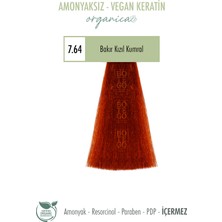 Botego Milano Organica Krem Boya 7.64 Bakır Kızıl Kumral 100 Ml