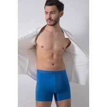 Elit Zümrüt Erkek Pamuklu Düz Likralı Boxer 3'lü Adet