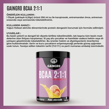 Gaingro Bcaa Pink Lemonade - 250 gr 40 Servis