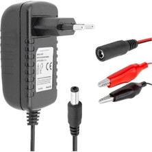 Tnl Black Thunder Çocuk Oyuncak Araba 12V Akülü Araba Araç Için Adaptör Şarj Cihazı Krokodil Uçlu