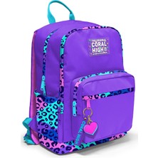 Coral High Mor Leopar Desenli Okul Sırt Çantası 23632