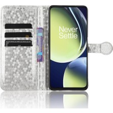 BDT Boutique Oneplus Nord Ce 3 5g Için Kılıf Geometrik Desen Manyetik Toka Deri (Yurt Dışından)