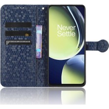 BDT Boutique Oneplus Nord Ce 3 5g Için Kılıf Geometrik Desen Manyetik Toka Deri (Yurt Dışından)