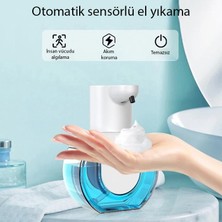 Polham 430ML Otomatik Sensörlü Sabunluk Köpük Makinesi, Tüm Sıvılar Için Köpük Makinası, Şarjlı Duvar Askılı