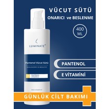 Luminate Pantenol  Vücut Losyon Sütü Nemlendirici ve Onarıcı E Vitamın  Vücut Kremi  400 ml