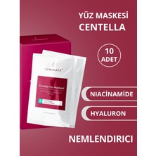 Luminate Centella  Yüz Maskesi 10'lu  Saşlet 3 ml Hyaluronik Asit Yatıştırıcı Nemlendirici Bakım Maskesi