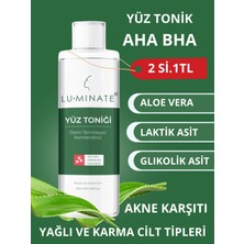 Luminate Yüz Tonik Salisilik Asit Aha+Bha Aloe Vera Aydınlatıcı Yüz Temizleme Toniği 200 ml