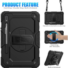 Samsung Galaxy Tab S9 FE Plus/S10 Plus/S9 Plus Kılıf Defender Askılı Pars Case Fuji X610-16-810-18 X820