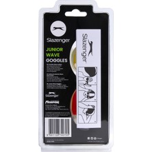 Slazenger Junior Yüzücü Gözlüğü Wave 2546 Smoke Yellow Red