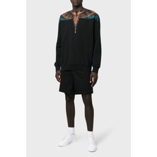 Marcelo Burlon Pamuklu Bisiklet Yaka Erkek Sweat CMBA009F22FLE0011020