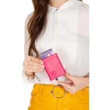 Newish Polo Kadın Mekanizmalı Kartlık ve Cüzdan newpolo145 - Pembe 