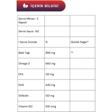 Sorvagen Smart Kıds Sitikolin Dha Omega-3 ve B12 60 Kapsül - 2 Adet