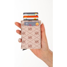 Newish Polo Kadın Mekanizmalı Kartlık ve Cüzdan newpolo200 - Bej