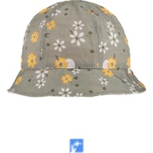 Kardelen Butik Denizli Pamuk  Kız Bebekler Için Güneş Şapkası  0-18 Ay Size 44-46