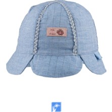 Kardelen Butik Denizli Pamuk, Bebek Panama Yaz Plaj Şapka 44-46 cm 0-18 Aylık