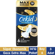 Orkid Ultra Gece Extra Max Ped 14x3 42 Adet