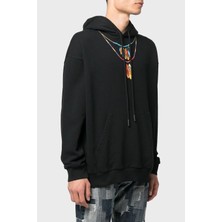 Marcelo Burlon Pamuklu Oversize Kapüşonlu Erkek Sweat CMBB040C99FLE0021025