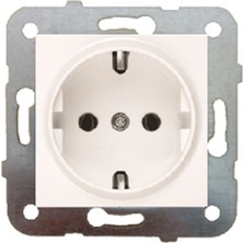 Viko Karre Krem Topraklı Priz Çerçevesiz 90967208