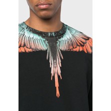 Marcelo Burlon Pamuklu Bisiklet Yaka Erkek Sweat CMBA009S23FLE0011020