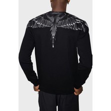 Marcelo Burlon Pamuklu Bisiklet Yaka Erkek Sweat CMBA009C99FLE0011010