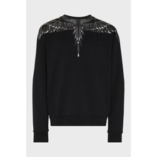 Marcelo Burlon Pamuklu Bisiklet Yaka Erkek Sweat CMBA009C99FLE0011010