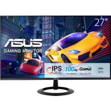 ASUS VZ27EHF   27 IPS FREESYNC 1920x1080 1MS 100HZ HDMI VESA 3YIL EYECARE, FLICKER-FREE,CERCEVESIZ,DUSUK MAVI ISIK Monitör